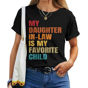 My Daughter In Law Is My Favorite Child Mother-In-Law Day Women T-shirt | Mazezy