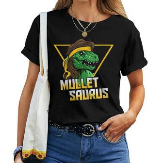 Dinosaur With A Mullet - Redneck Mullet Pride Women T-shirt | Mazezy
