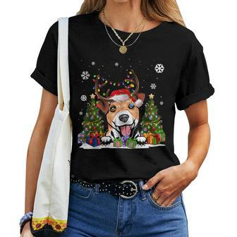 Dog Lovers Cute Jack Russell Daniel Ugly Christmas Sweater Women T-shirt - Monsterry