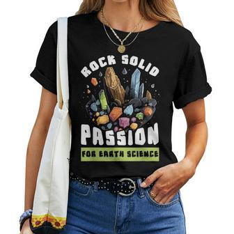 Earth Science Geology Teacher Geoscience Geologist Women T-shirt | Mazezy