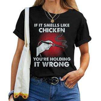 Electrician Solder If It Smells Like Chicken Women T-shirt | Mazezy