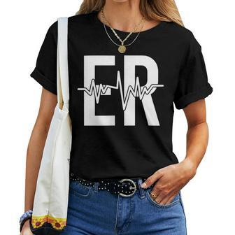 Emergency Department Er Nurse Front Back Emergency Room Women T-shirt - Seseable