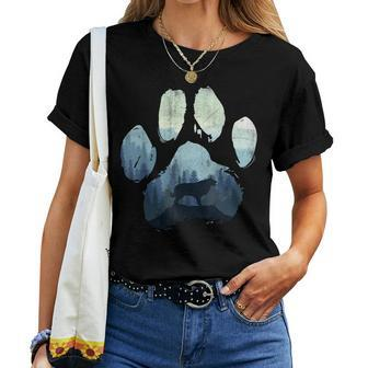 Estrela Mountain Dog Dog Paw Mom Dad Mountains Women T-shirt | Mazezy DE