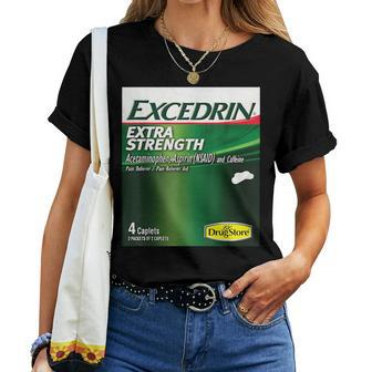Excedrin Extra Strength Nurse Pharmacy Halloween Costume Women T-shirt - Monsterry CA