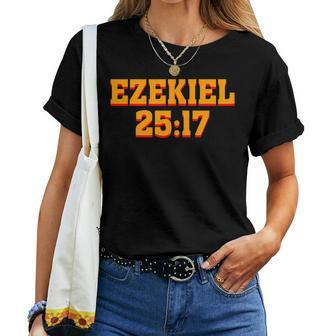 Ezekiel 2517 Christian Motivational Women T-shirt | Mazezy