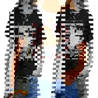 Fall Retro Checkerboard Halloween Ghost Beanie Spooky Season Halloween Ghost Women T-shirt | Mazezy