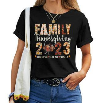 Family Thanksgiving 2023 Fall Autumn Turkey Matching Family Women T-shirt | Mazezy