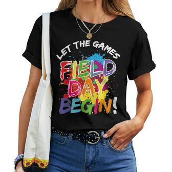 Field Day 2023 Let The Games Begin For Kids Teachers Women T-shirt | Mazezy