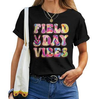 Field Day Vibes Tie Dye Happy Last Day Of School Teacher Women T-shirt | Mazezy