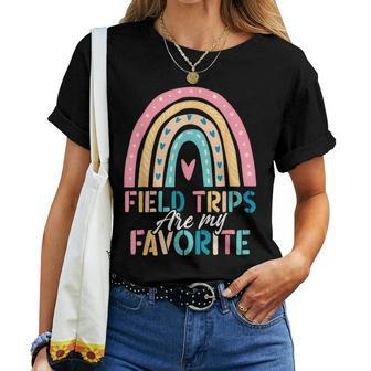 Field Trips Are My Favorite School Field Trip Rainbow Women T-shirt - Seseable