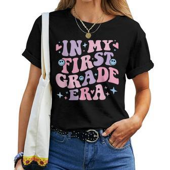 In My First Grade Era Girl Back To School 1St Grade Teacher Women T-shirt | Mazezy