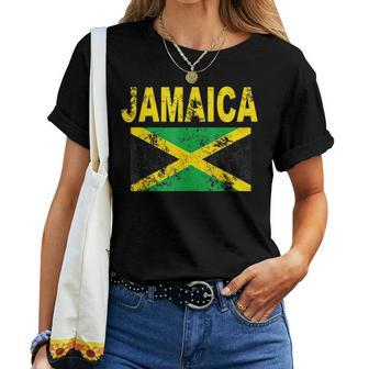 Flag Jamaica Cool Jamaican Flags Men Women Gift Women T-shirt Short Sleeve Graphic - Monsterry