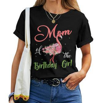 Flamingo Birthday Matching Mom Group Outfit Women T-shirt | Mazezy
