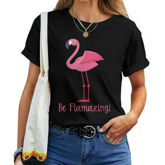 Flamingo Be Flamazing Women T-shirt | Mazezy