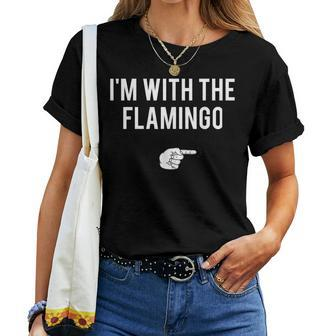 Im With Flamingo Halloween Costume Party Matching Flamingo Women T-shirt | Mazezy