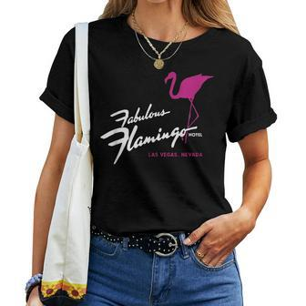 Flamingo Hotel Casino Las Vegas Retro Vintage Women T-shirt | Mazezy