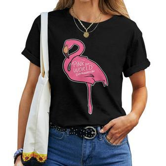 Flamingo Tattoo Animal Owner Women T-shirt Crewneck | Mazezy