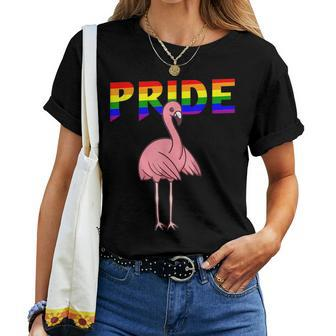 Flossing Flamingo Lesbian Bisexual Gay Lgbt Pride Women T-shirt | Mazezy