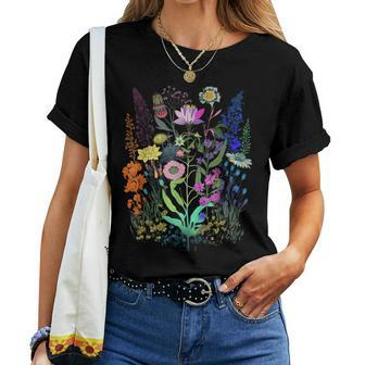 Flower Graphic For Wildflower Floral Gardening Lover Women T-shirt - Monsterry