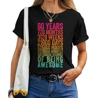 60Th Birthday Old Meter 60 Year Old Women T-shirt - Thegiftio UK