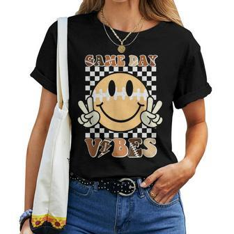American Football Game Day Vibes Girl Women T-shirt - Monsterry CA
