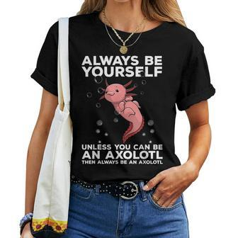 Funny Axolotl Design For Men Women Boys Girls Axolotl Lover Women T-shirt - Seseable