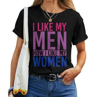 Bi Pride I Like My How I Like My Bisexual Women T-shirt | Mazezy