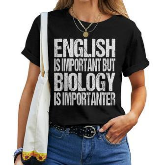 Biology Quote Back To School Student Teacher Women T-shirt | Mazezy