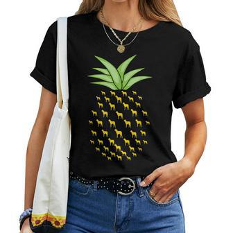 Cao De Castro Laboreiro Dog Ananas Pineapple Women T-shirt | Mazezy