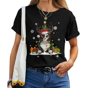 Cat Lovers Cute Manx Cat Ugly Christmas Sweater Women T-shirt - Monsterry AU