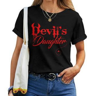 Devil's Daughter Halloween Costume Horror Halloween Costume Women T-shirt | Mazezy
