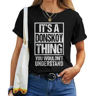 Donskoy Breed Quote It's A Donskoy Thing Cat Lover Women T-shirt | Mazezy