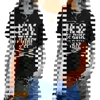 Funny Drummer Design For Men Women Drum Player Music Lover Women T-shirt - Seseable