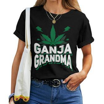 Ganja Grandma Weed Marijuana Women T-shirt | Mazezy