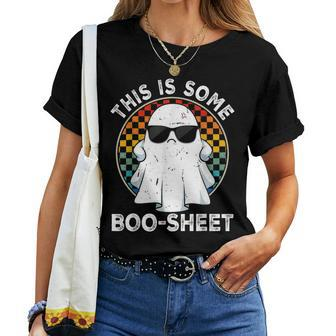 Halloween This Is Some Boo Sheet Costume Women T-shirt