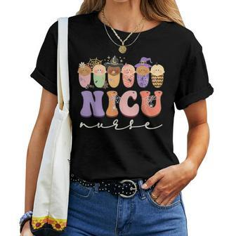 Halloween Nicu Nurse Party Costume Women T-shirt