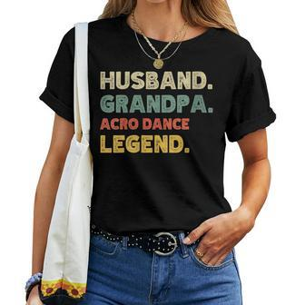 Husband Grandpa Videophilia Legend Vintage Retro Women T-shirt | Mazezy