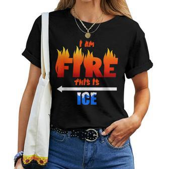 Ice And Fire Costume Halloween Family Matching Women T-shirt - Seseable