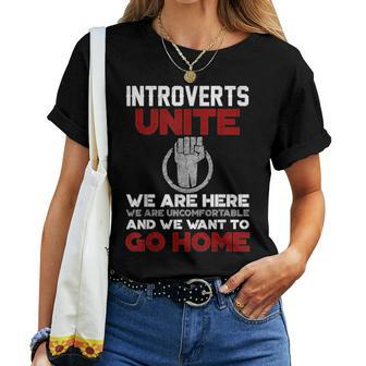 Intp Introverts Unite Anti Social For Women Women T-shirt | Mazezy