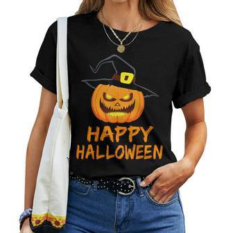 Pumpkin Happy Halloween Costume Boys Girls Women T-shirt - Seseable