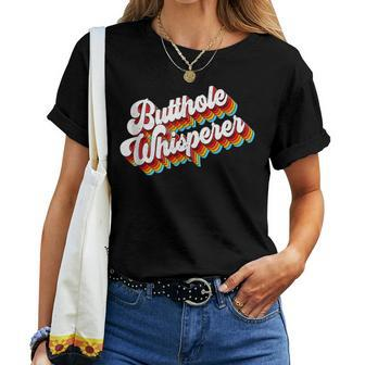 Sarcastic Jokes Butthole Whisperer Summer Vibe Women T-shirt - Monsterry