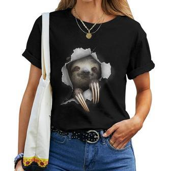 Sloth Cute Sloth Lazy Person Sloth Lover Sloth Women T-shirt | Mazezy