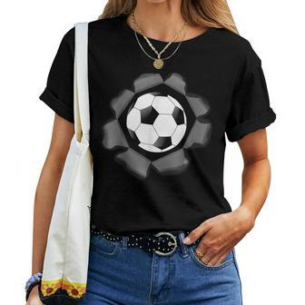 Soccer Ball Burst For Girls Boys & Adults Women T-shirt | Mazezy AU