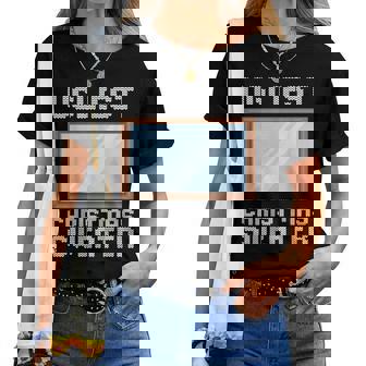 Ugly Christmas Sweater Style Ugliest Christmas Mirror Women T-shirt | Mazezy