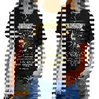 Never Underestimate A Woman With Border Collie Women T-shirt | Seseable UK