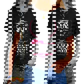 Wine Country Music Lover Saying For Women T-shirt | Seseable UK