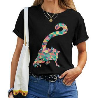 Galago Abstract Color Summer Monkey Lemur Lover Girl Women T-shirt | Mazezy