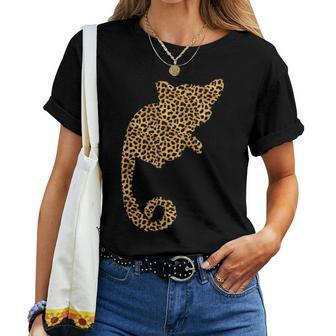 Galago Leopard Print Monkey Lemur Animal Lover Women Women T-shirt | Mazezy