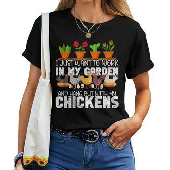 Gardening Chicken Lovers Garden Lover Awesome Cute Cool Women T-shirt - Thegiftio UK