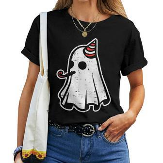 Ghost Birthday Halloween Costume Ghoul Spirit Women T-shirt - Monsterry CA